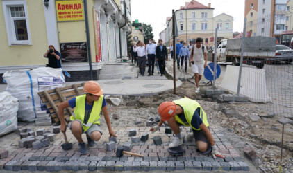 В Черняховске ведётся масштабное благоустройство
