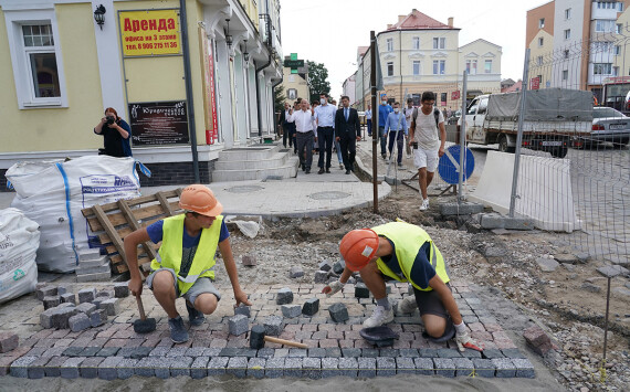 В Черняховске ведётся масштабное благоустройство